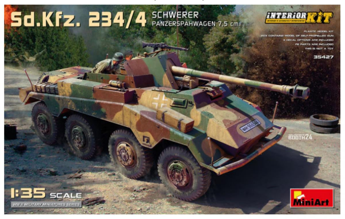 MiniArt 1/35 Sd.Kfz.234/4 7.5cm Interior Kit 35427